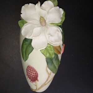 Vintage IBIS & ORCHID Design Gallery #119 Magnolia Resin Hanging Wall Pocket